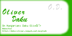 oliver daku business card
